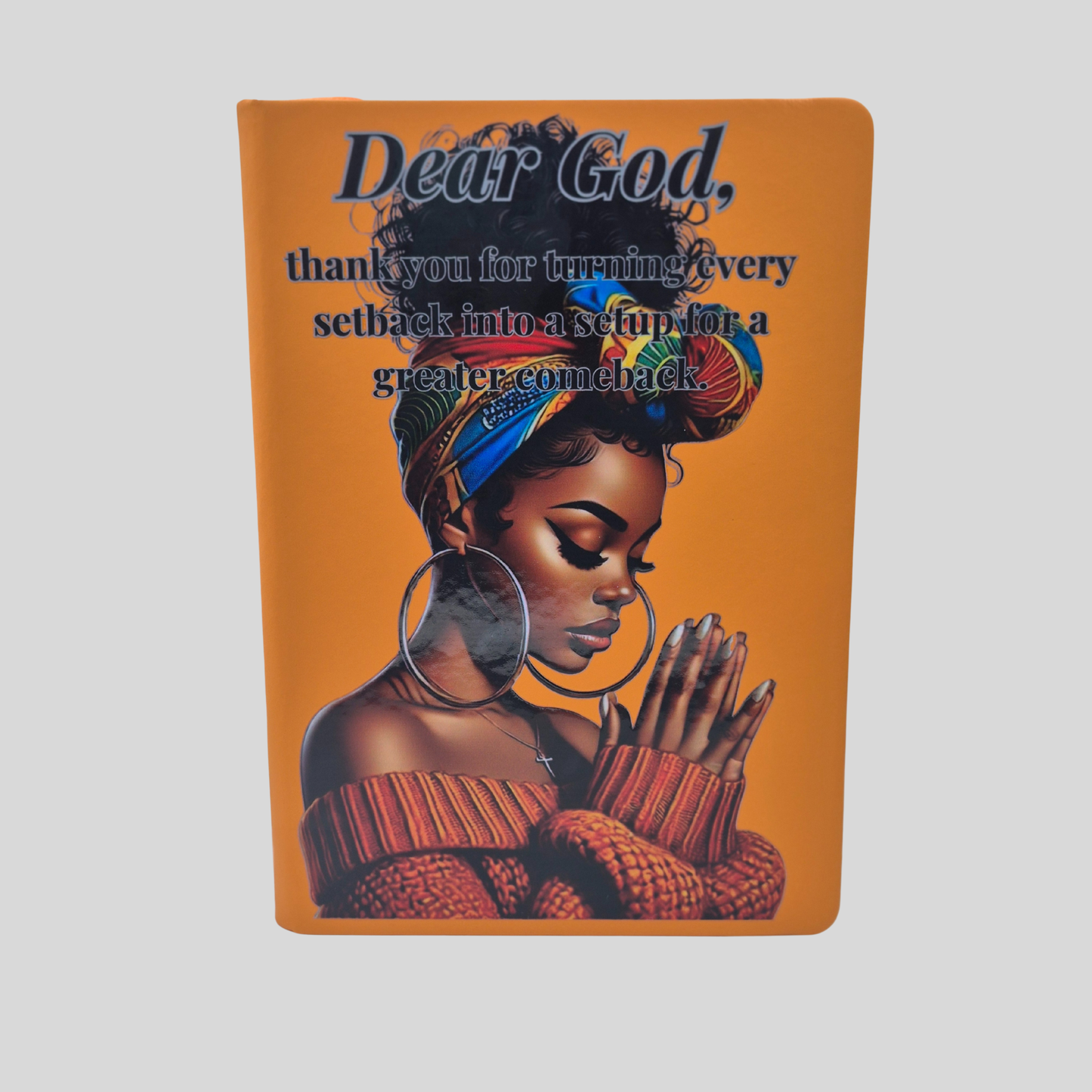 Dear God Prayer Journal Cover | Faith & Motivation Notebook