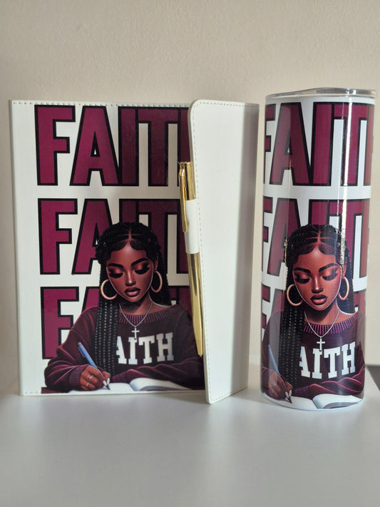 Faith Journal & Tumbler Bundle | Inspirational Set