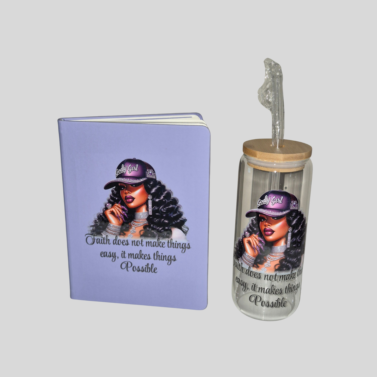 God’s Girl – Faith Journal & Libby Glass Set