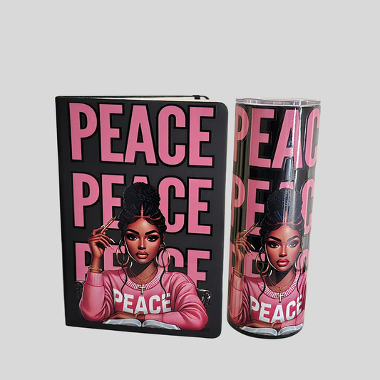 Peace Journal & Stainless Steel Tumbler Set | Faith & Confidence Bundle